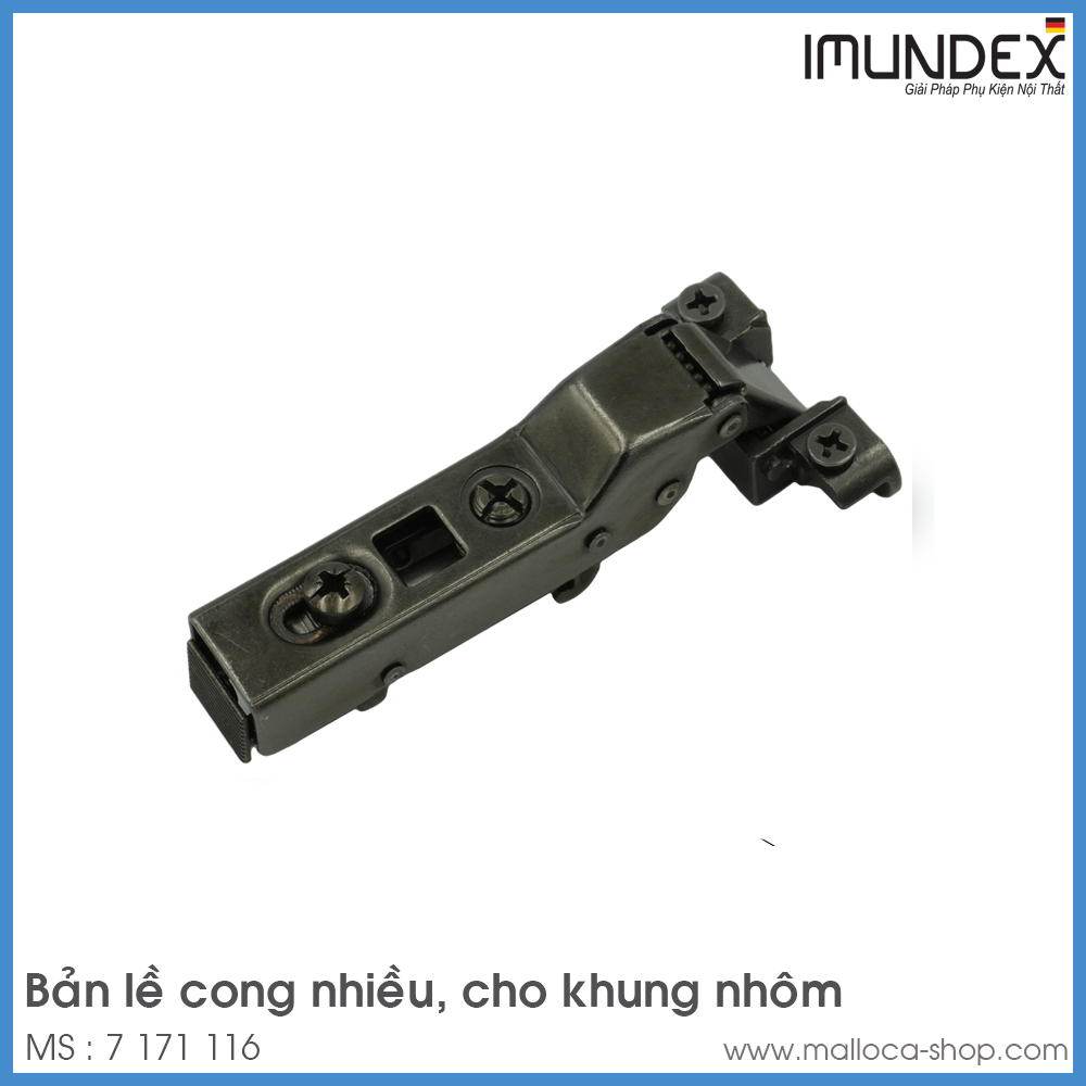Bản Lề Khung Nhôm Lọt Lòng 100º Imundex 7 171 116