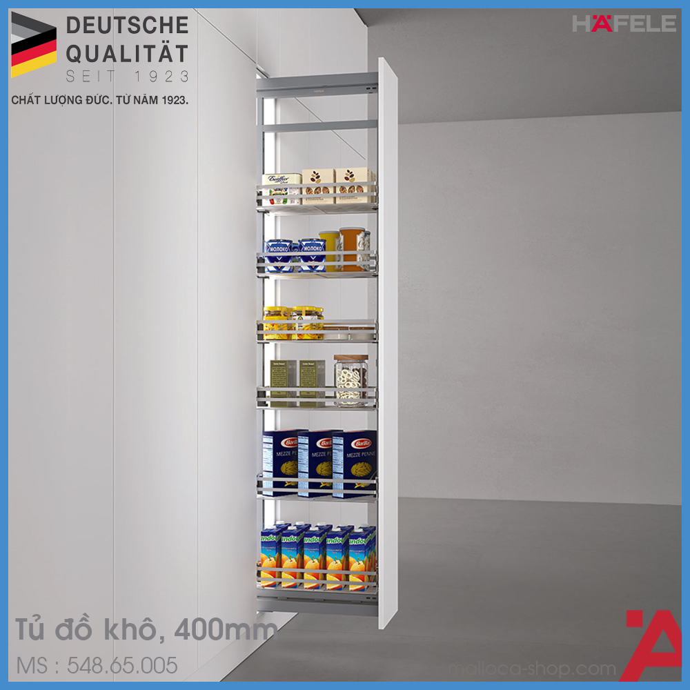 Tủ Đồ Khô Dolce Cánh Kéo 400mm Hafele 548.65.005