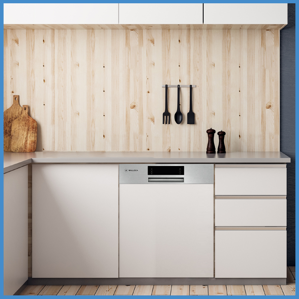 Máy Rửa Chén Bán Âm Malloca MDW14-S08SI