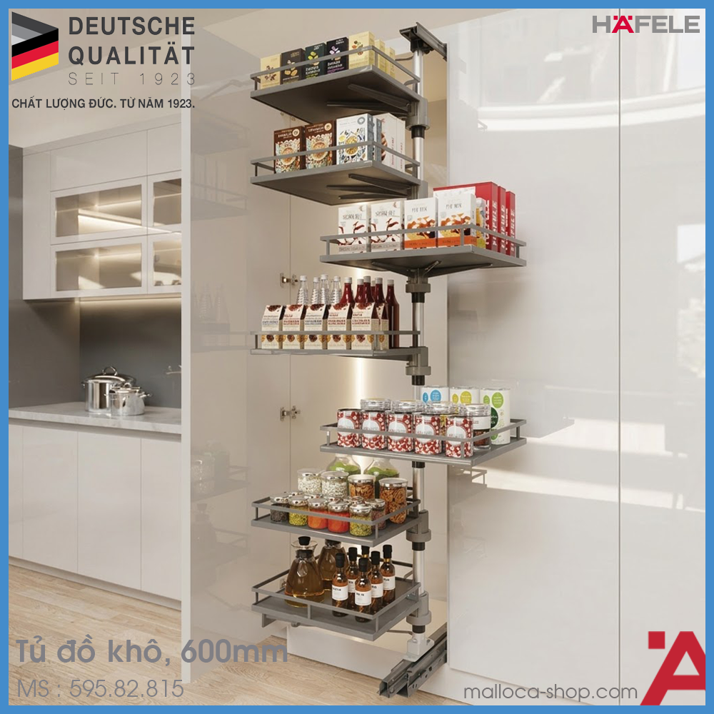 Tủ Đồ Khô Kara Vario 600mm Hafele 595.82.815