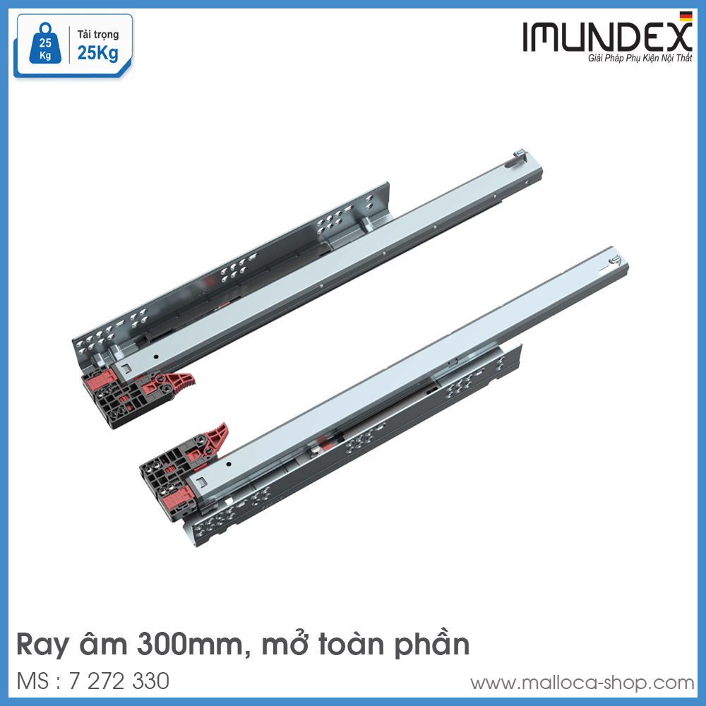 Ray Âm 300mm Giảm Chấn Mở Toàn Phần Imundex 7 272 330