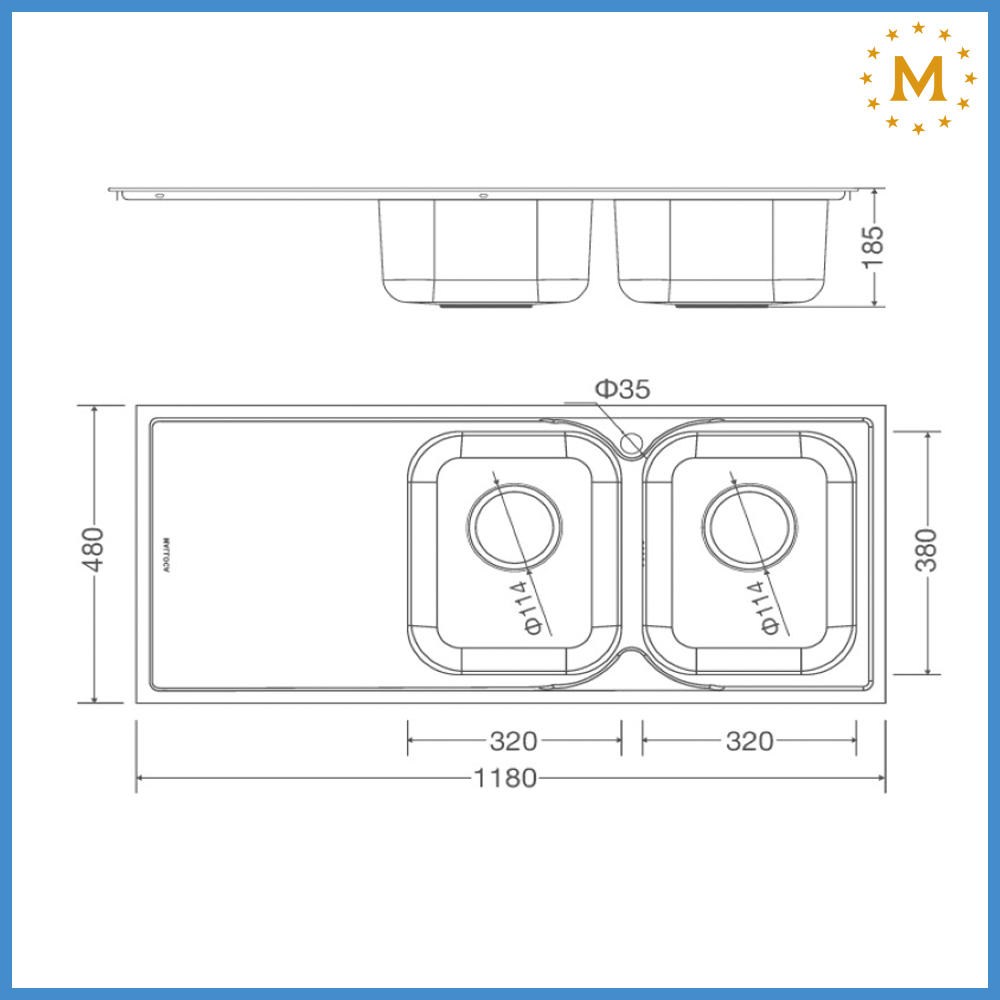 Chậu Rửa Malloca MS 1026L