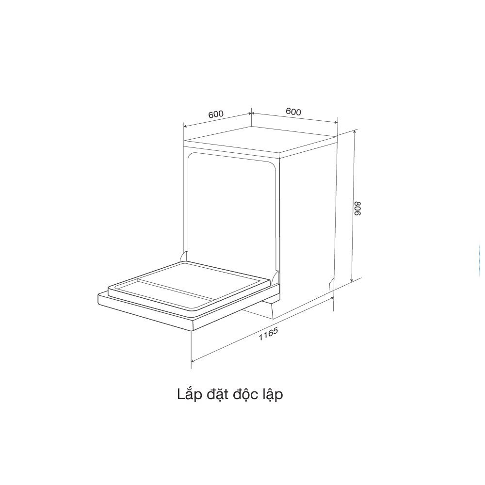 Máy Rửa Chén Malloca MDW15-5035TD