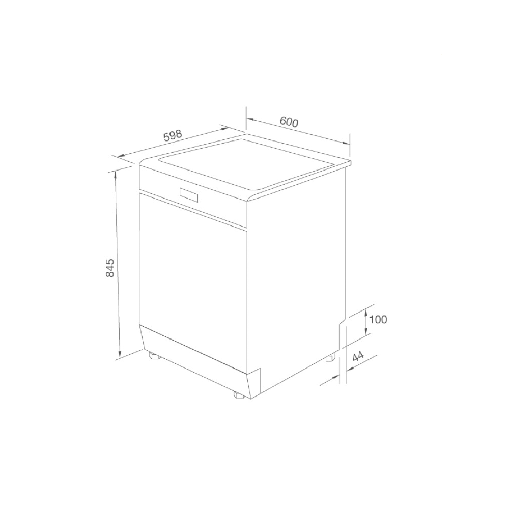 Máy Rửa Chén Bát Malloca WQP12-J7223AE5