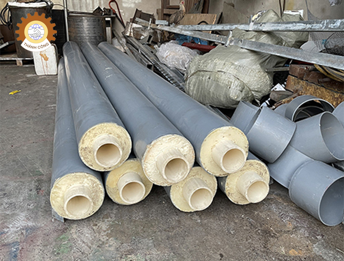 máy phun pu bảo ôn đường ông