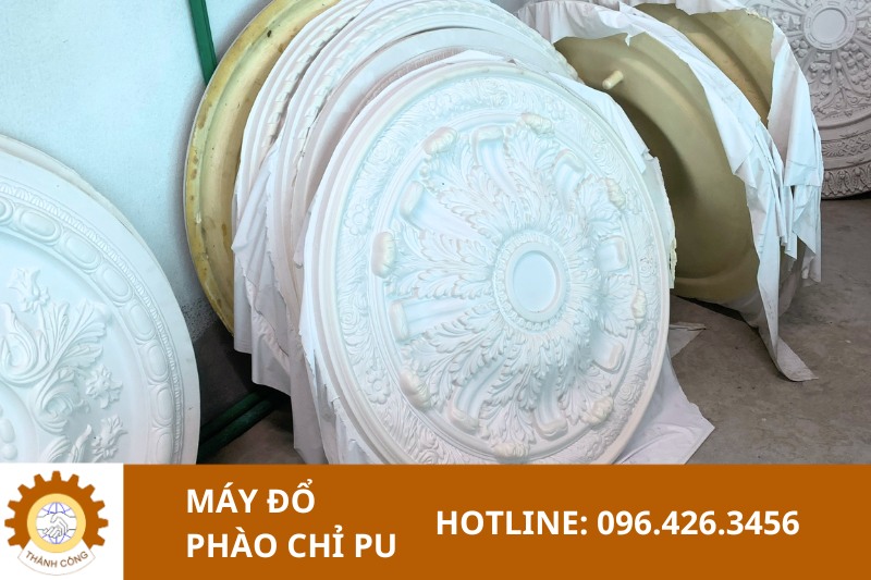 Tổng hợp các thành phẩm từ thiết bị máy đổ phào chỉ pu