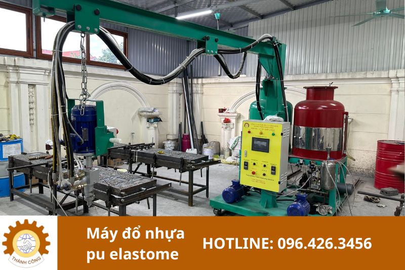 Hình ảnh thực tế về Máy đổ nhựa pu Elastomer