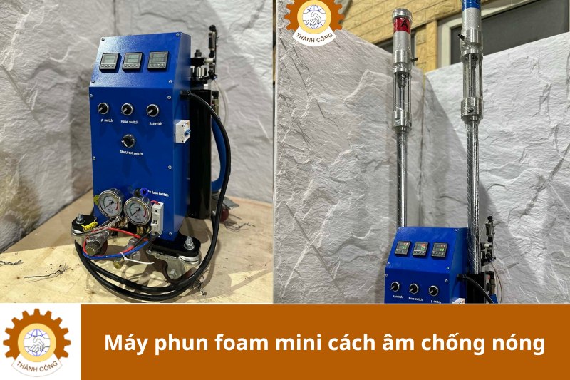 Các bộ của máy phun foam mini cách âm chống nóng