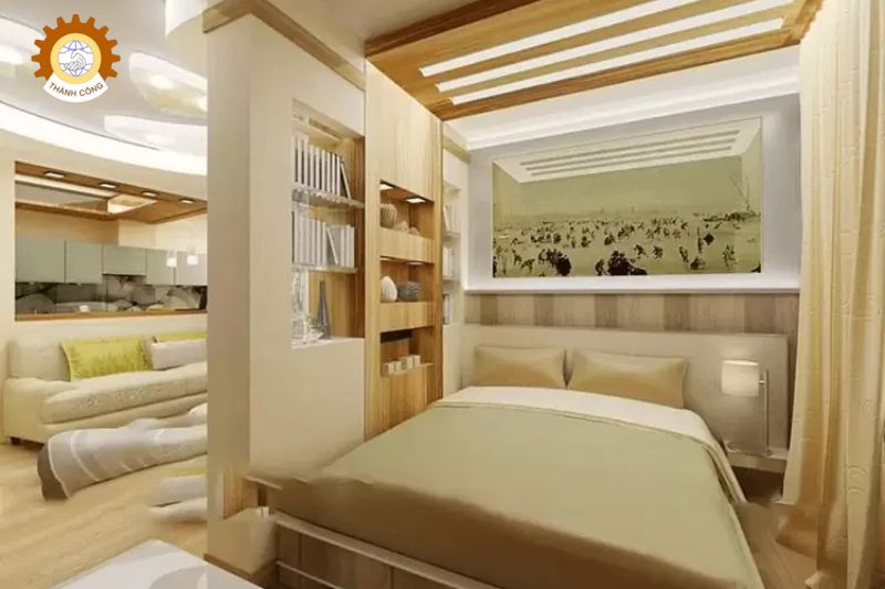 Tường thạch cao phòng ngủ