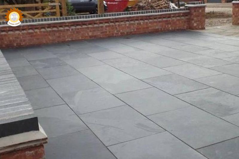 Đá lát sân vườn đẹp Travertine