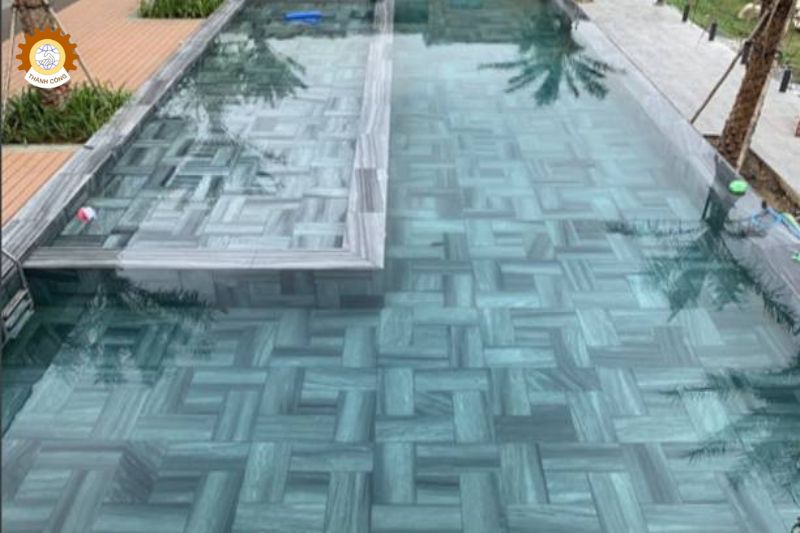 Đá lát hồ bơi sọc dưa