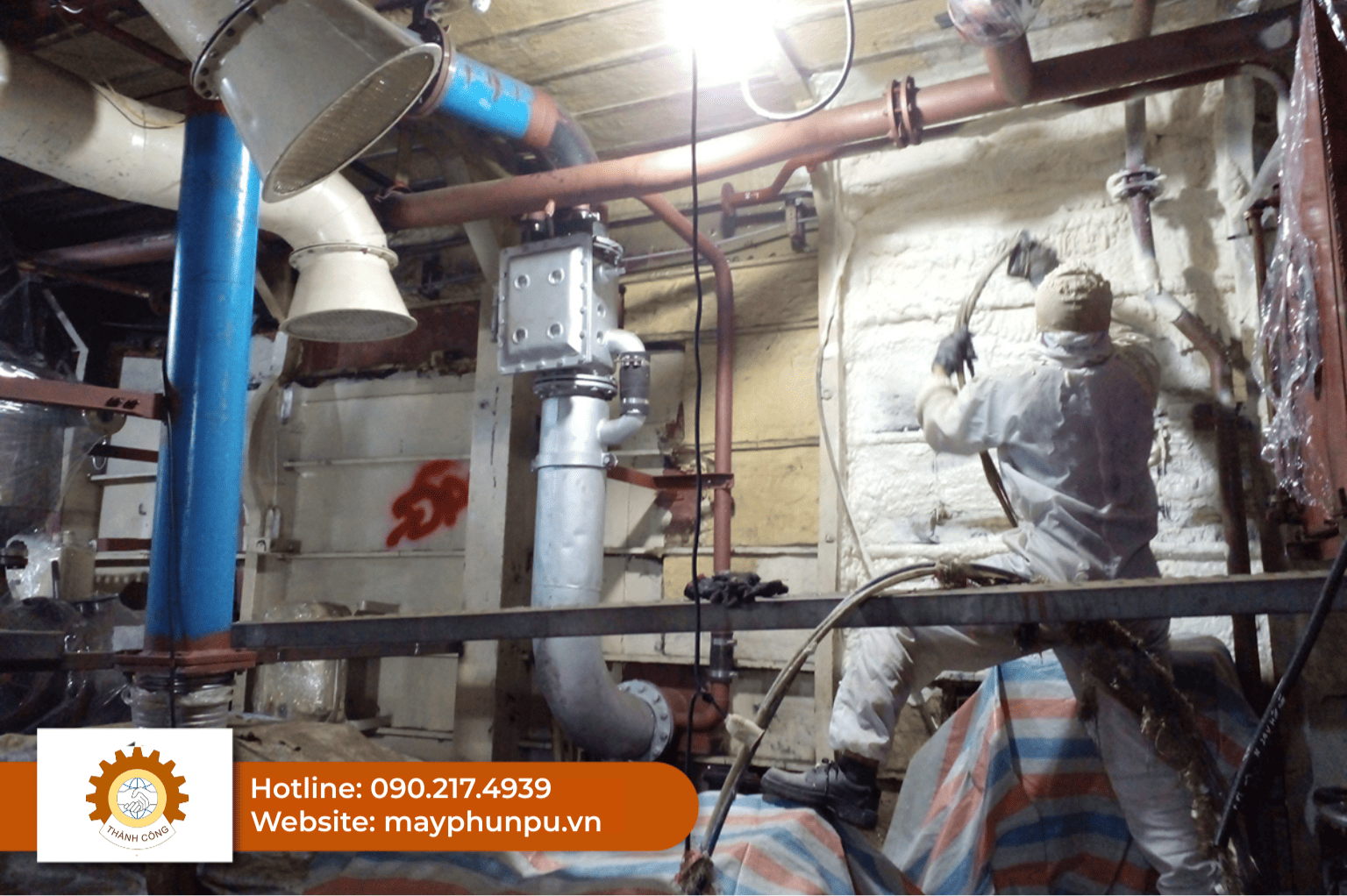 máy phun PU cách nhiệt