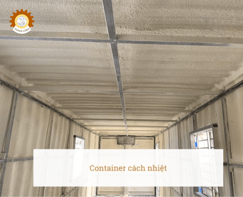 máy phun PU cách nhiệt container lạnh