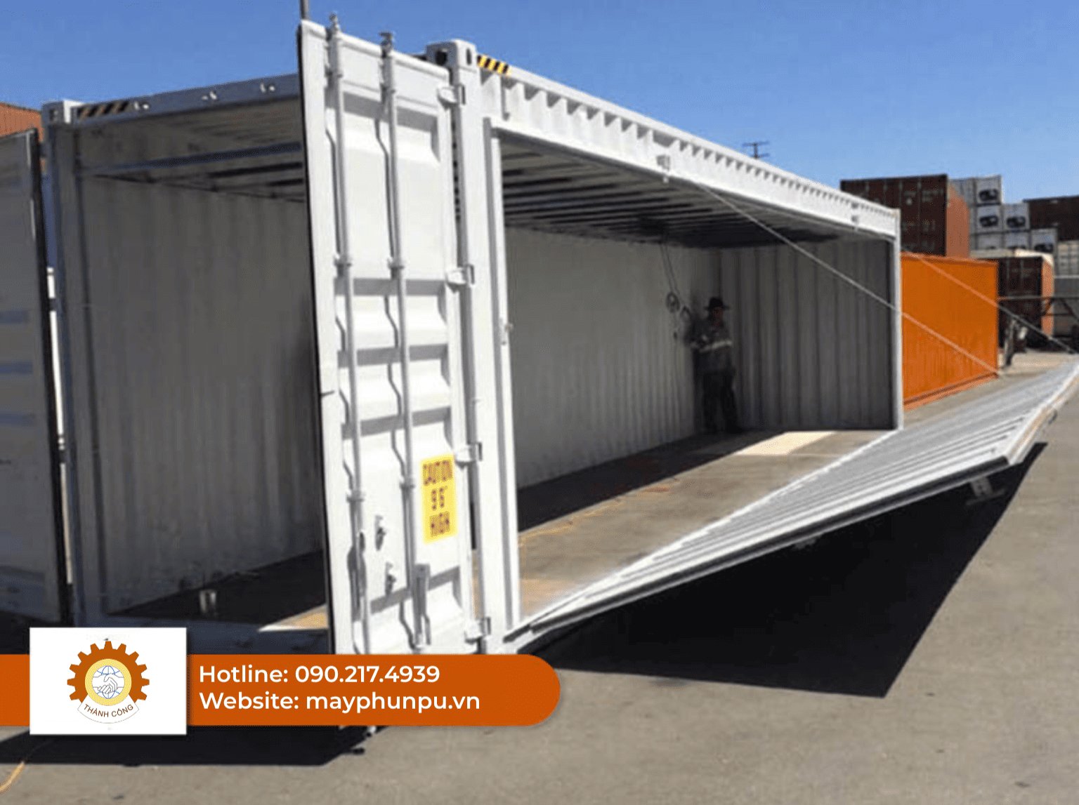 máy phun PU trong ngành công nghiệp tàu thủy và container lạnh