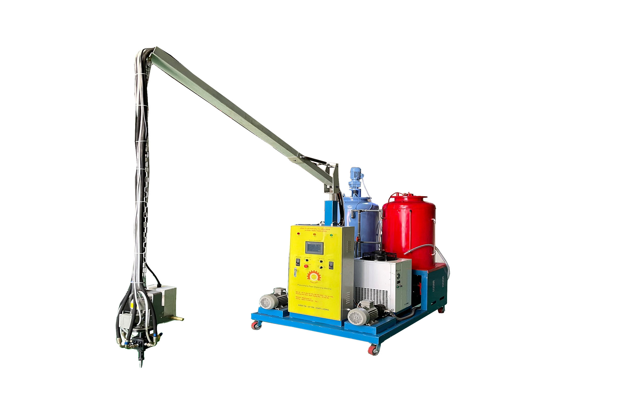 MÁY PHUN FOAM POLYURETHANE HOẠT ĐỘNG THẾ NÀO