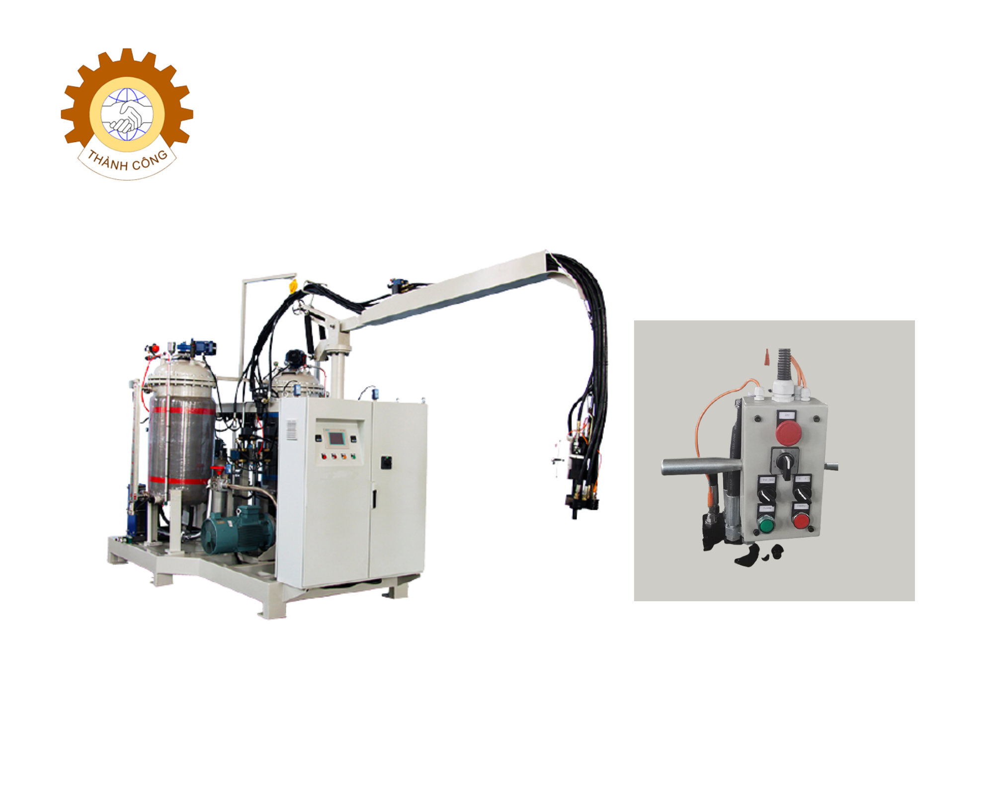 Máy đổ foam loại 1 - chất lượng cho mọi công trình