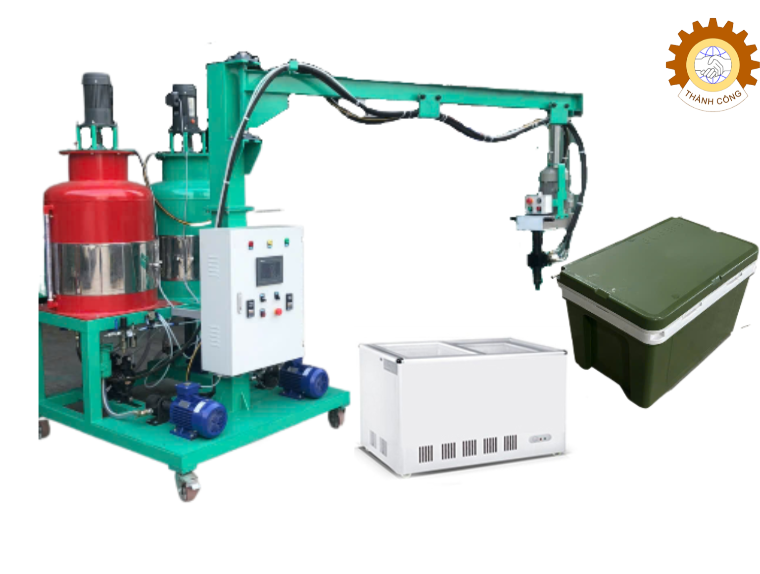 Máy Phun PU Bảo Ôn Tủ Lạnh, Bình Giữ Nhiệt