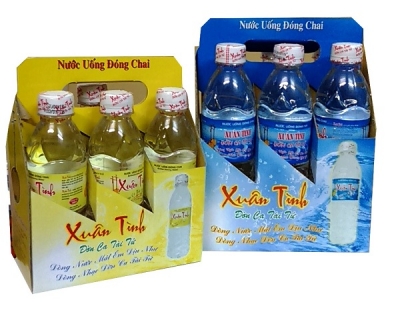 Hộp giấy đựng chai nước suối