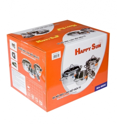 Thùng carton in offset đựng nồi happy sun