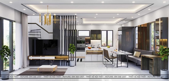 Phong cách thiết kế hiện đại chính là sự tinh giản trong đường nét.