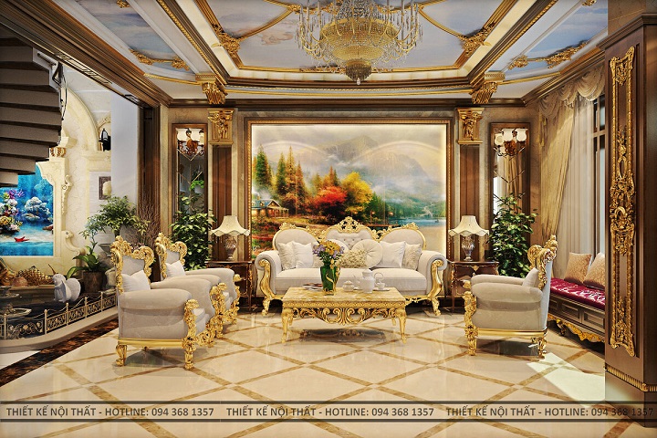 thiết kế nội thất theo phong cách cổ điển