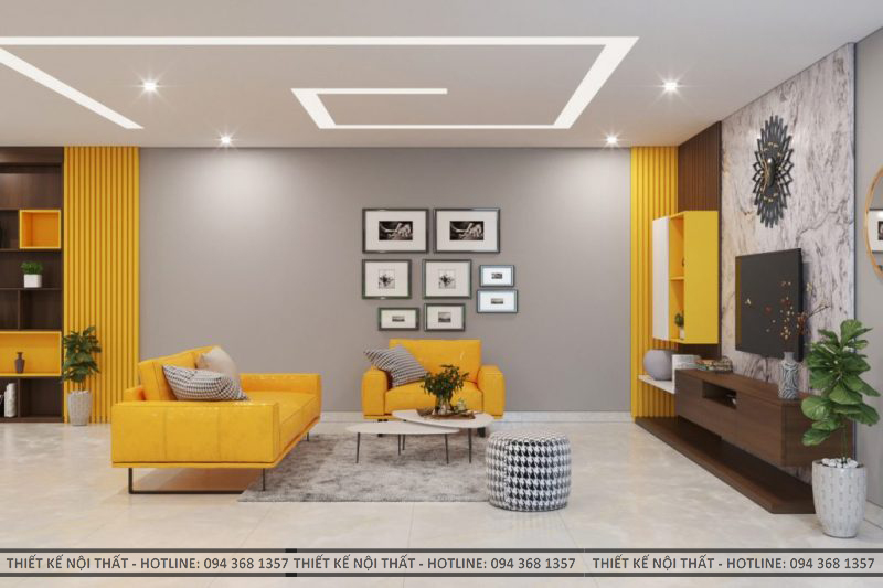 thiết kế kết hợp giữa màu sắc ánh sáng