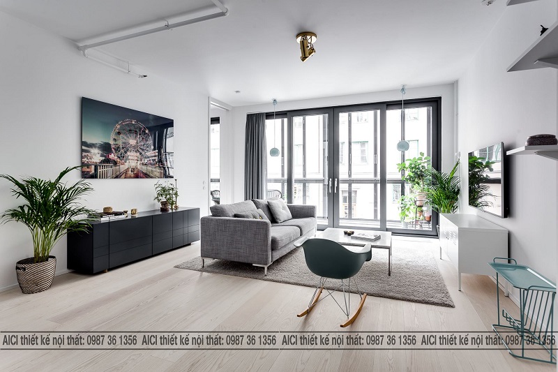 Thiết kế nội thất chung cư đẹp phong cách Bắc Âu không còn quá xa lạ.