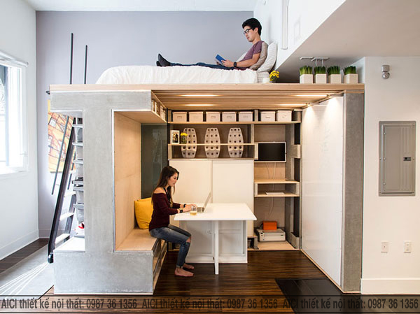 thiết kế nội thất chung cư mini