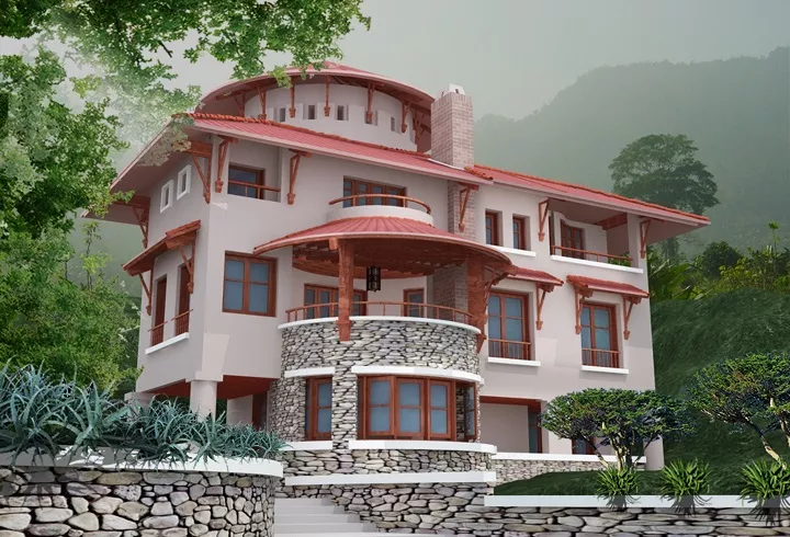 Thiết kế kiến trúc biệt thự tại Yên Bái
