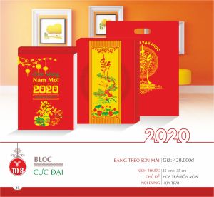 Lịch Block Cực Đại - Bảng treo Sơn Mài