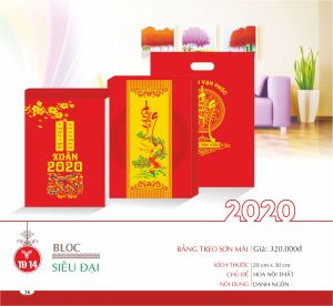 Lịch Block Siêu Đại bảng treo Sơn Mài