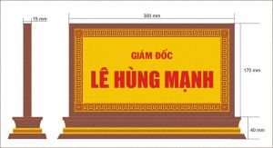 Biển chức danh mặt đồng