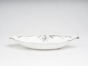 Đĩa đựng hoa quả trang chí bạch kim