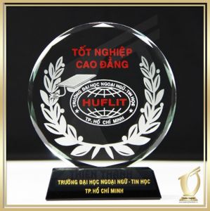 Kỷ niệm chương pha lê hình tròn 01