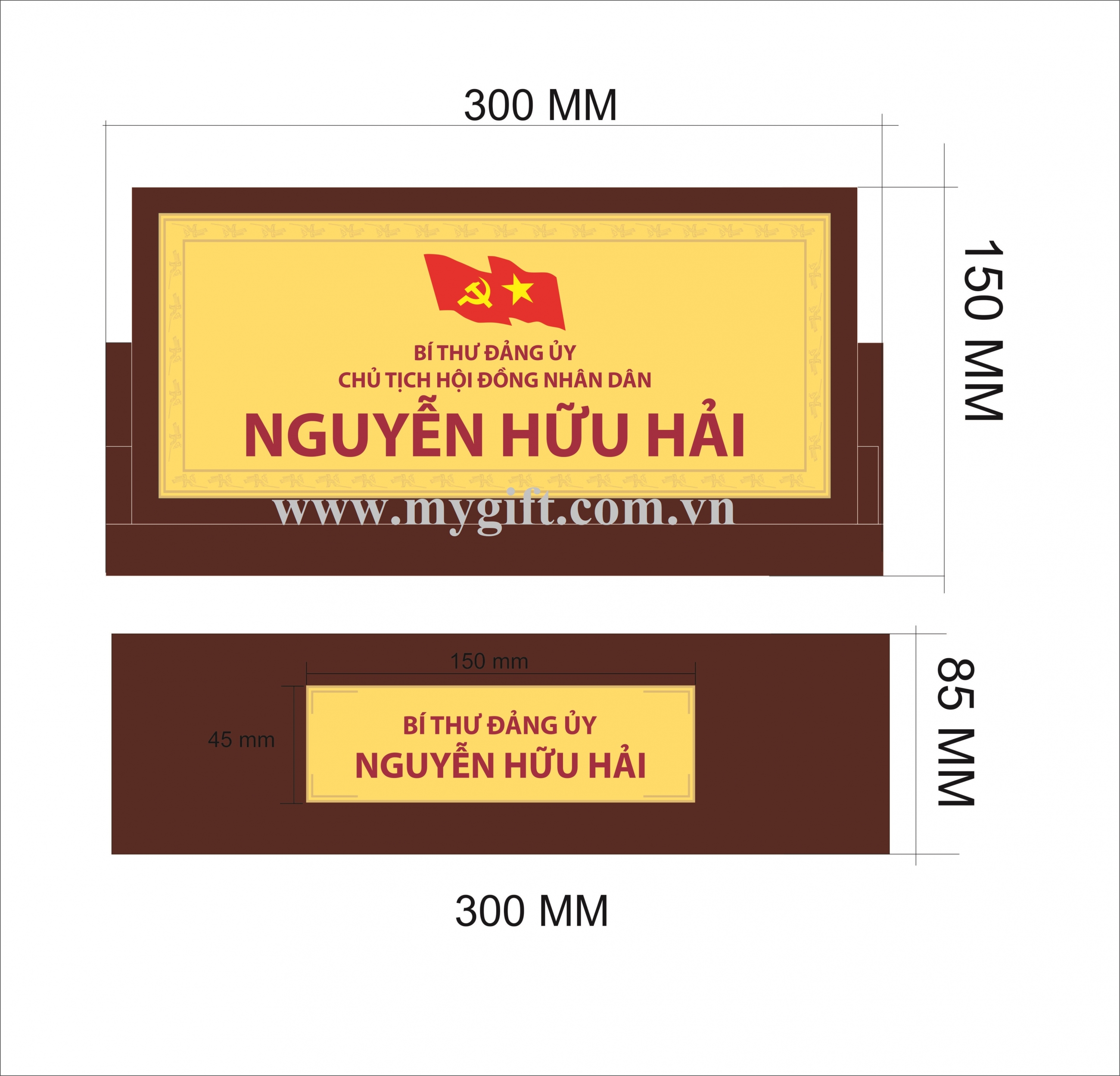 Biển chức danh để bàn