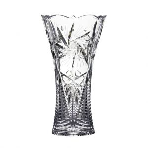 Lọ hoa pha lê Crystalite Bohemia Bó mạ Xoáy cao 30cm