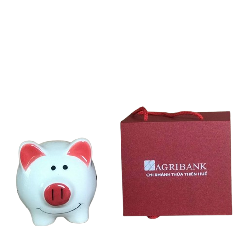 Lợn đất in logo