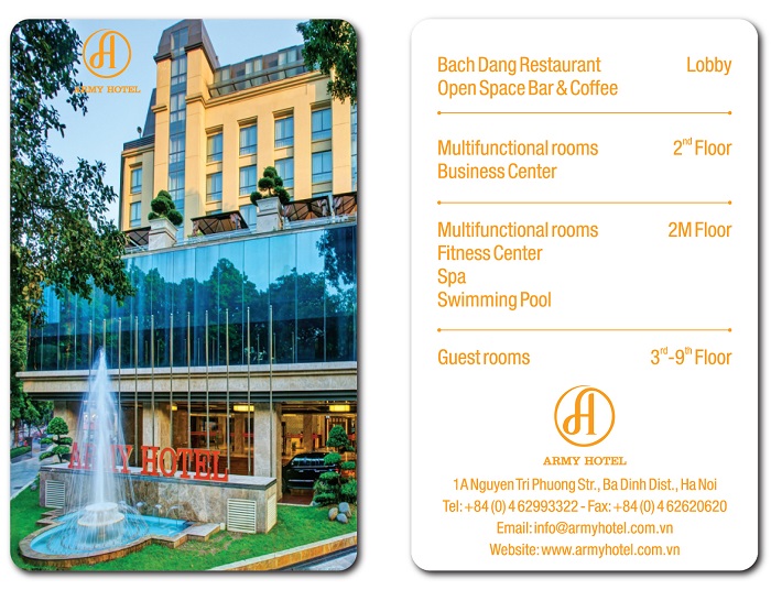 Thẻ cứng khách sạn Army Hotel