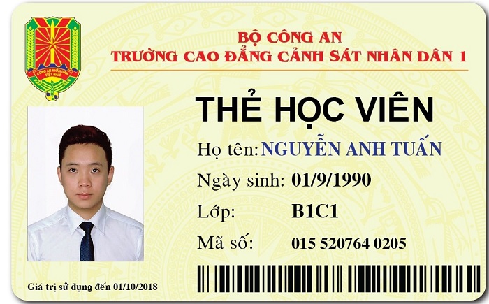 Thẻ học viên CĐCSND