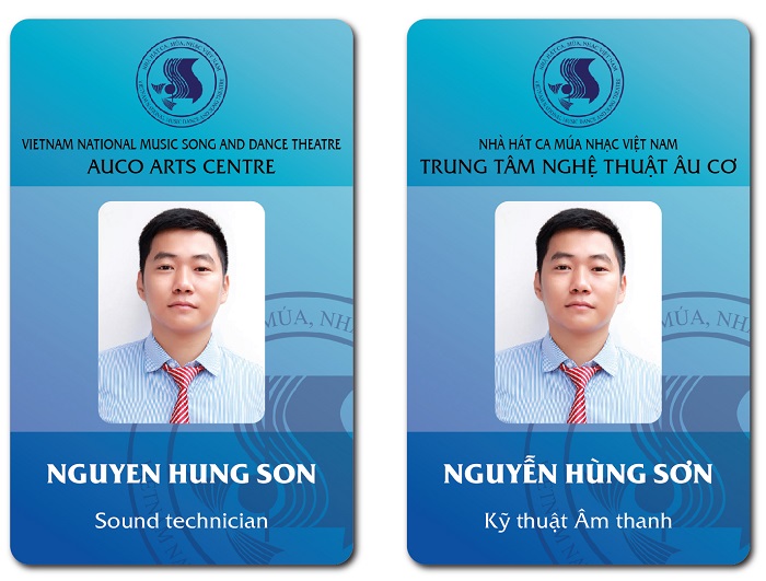 Thẻ nhân viên Nhà hát ca múa nhạc Việt Nam