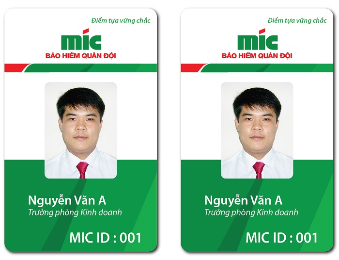 Thẻ nhân viên Bảo hiểm MIC