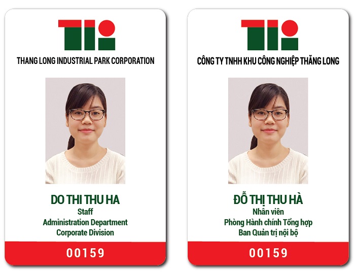 Thẻ nhân viên THANG LONG INDUSTRIAL PARK