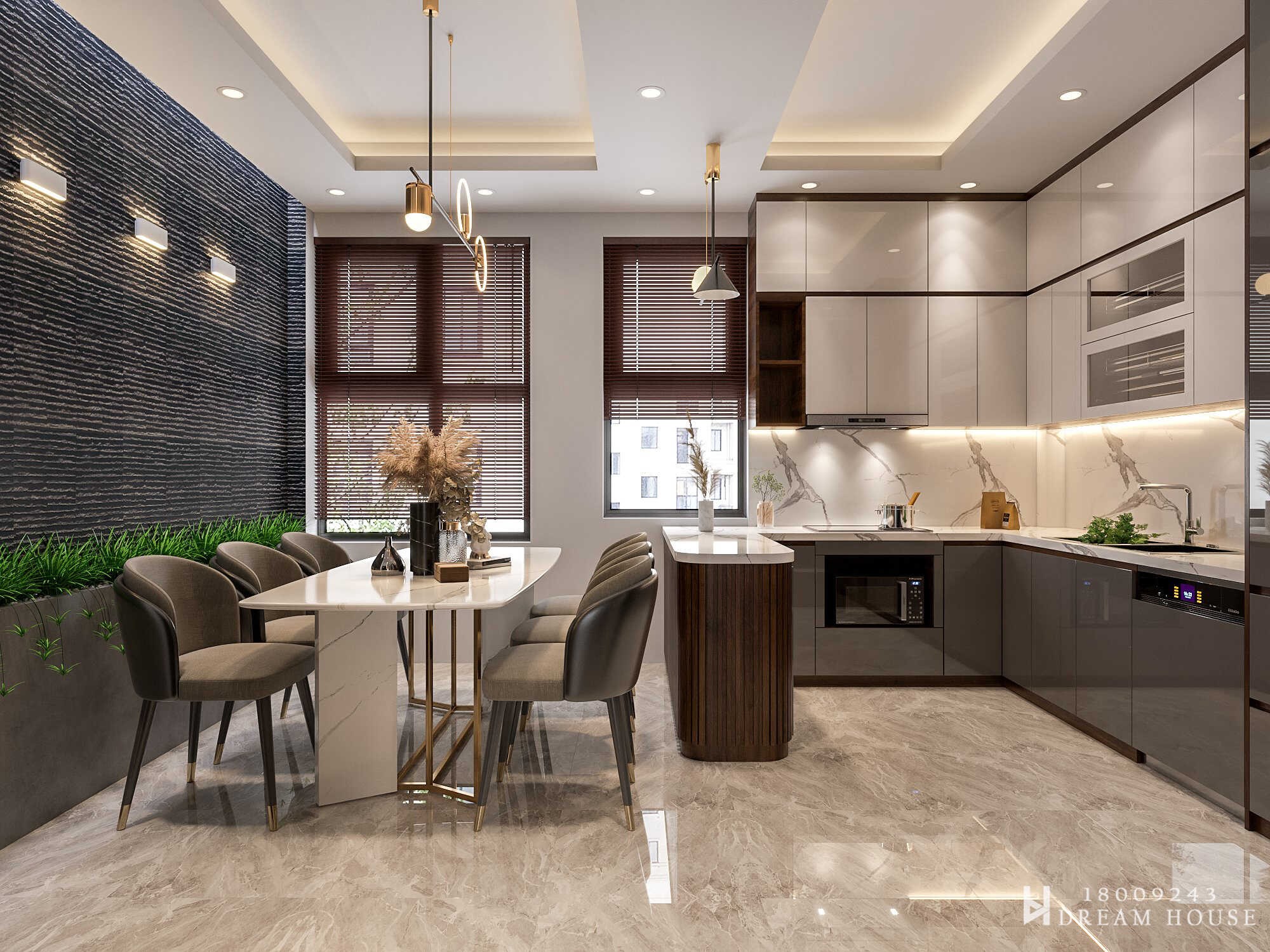 Bếp và bàn đảo