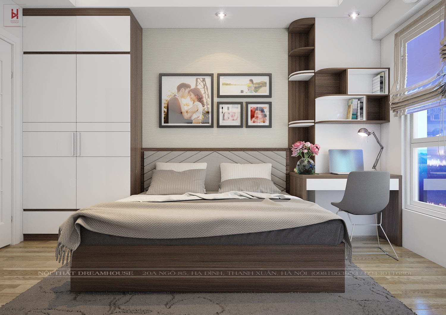 Thiết Kế Nội Thất Chung Cư HH2D