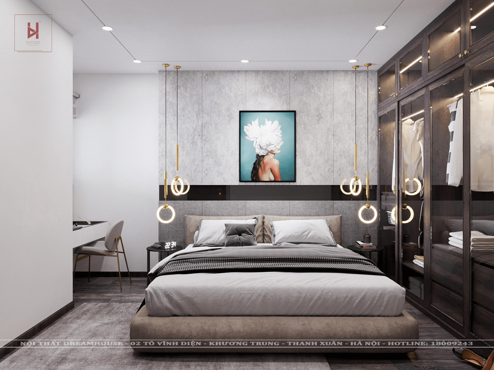 Phòng Ngủ Master Chung Cư Bắc Giang