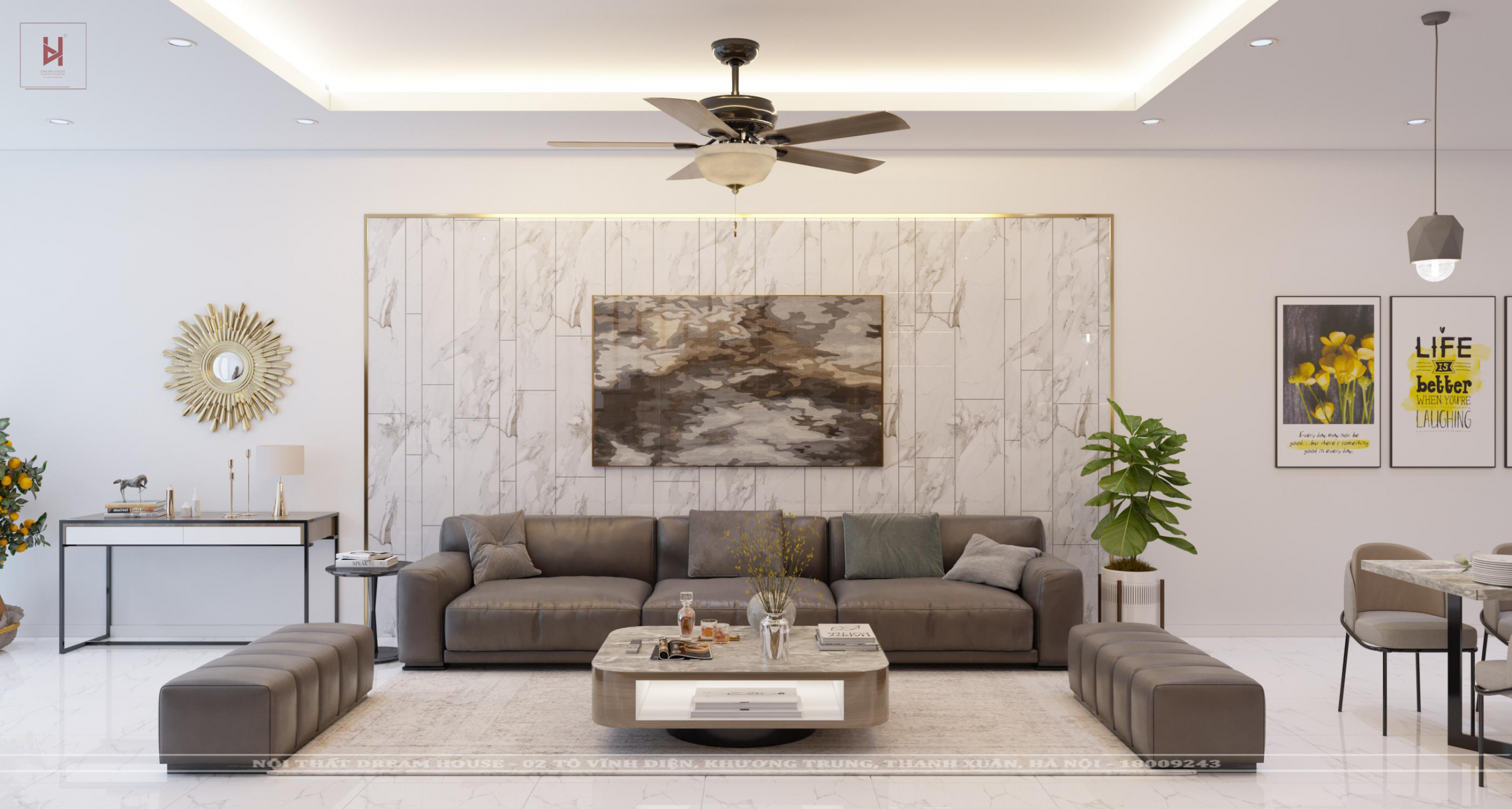 Phòng Khách Nhà Riêng Hải Dương - Anh Huy