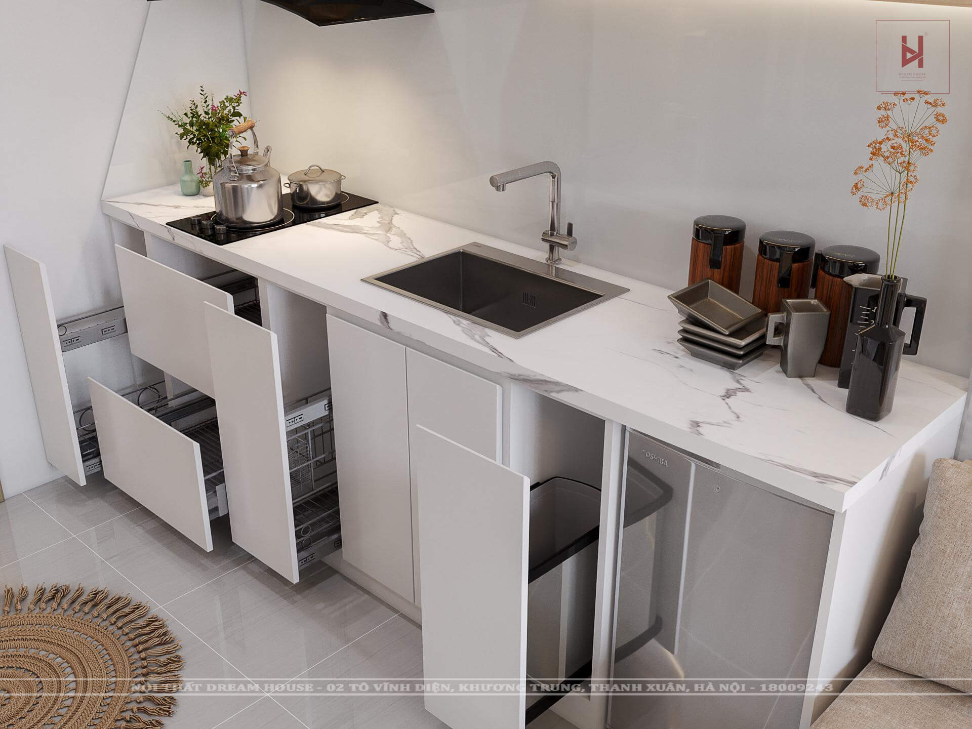 Thiết Kế Nội Thất Căn Studio 24m2 Chung Cư - Chị Hạnh