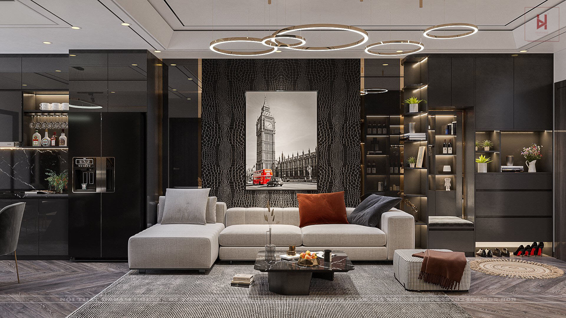 Thiết Kế Nội Thất Dự Án Stellar Garden 35 Lê Văn Thiêm - Chị Quỳnh Anh