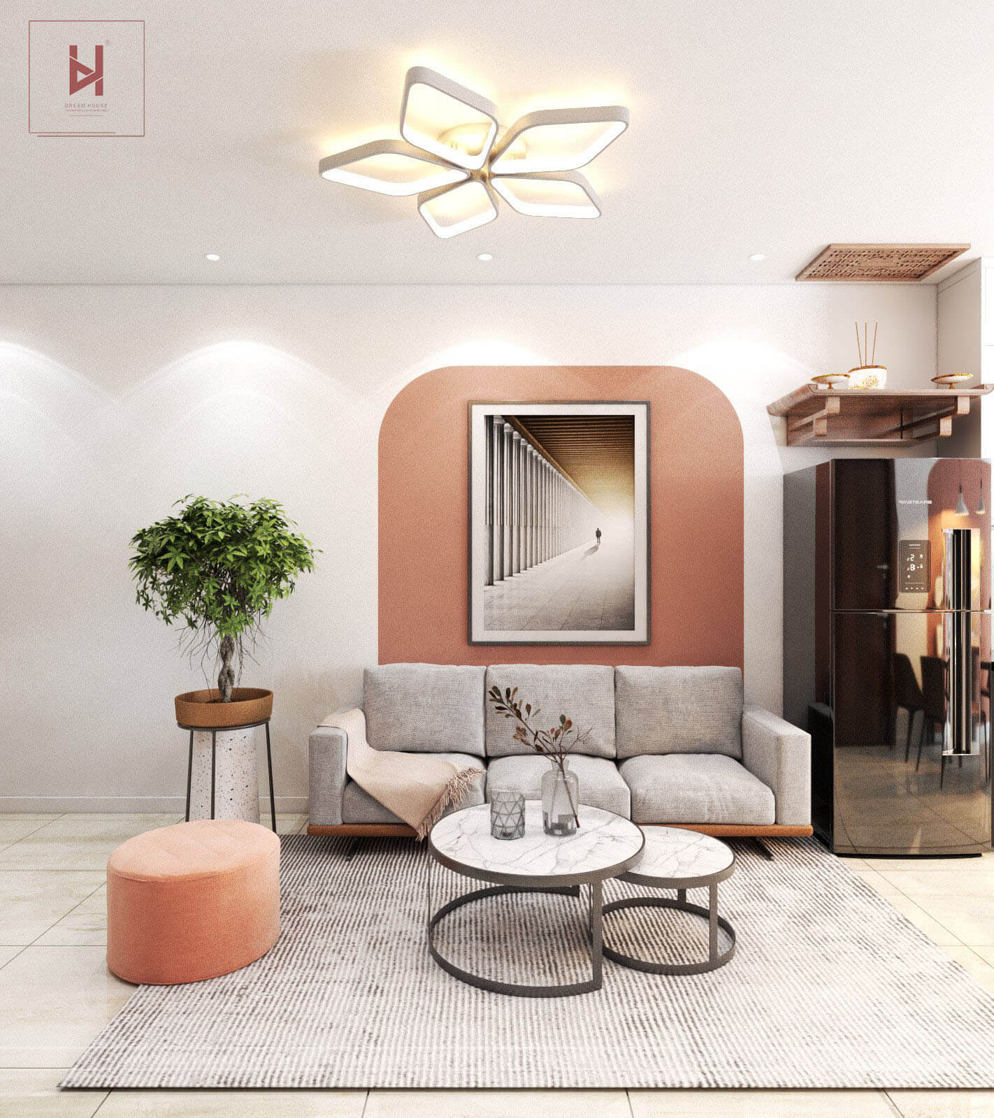 Thiết Kế Nội Thất Chung Cư C1 Thành Công - Chị Minh