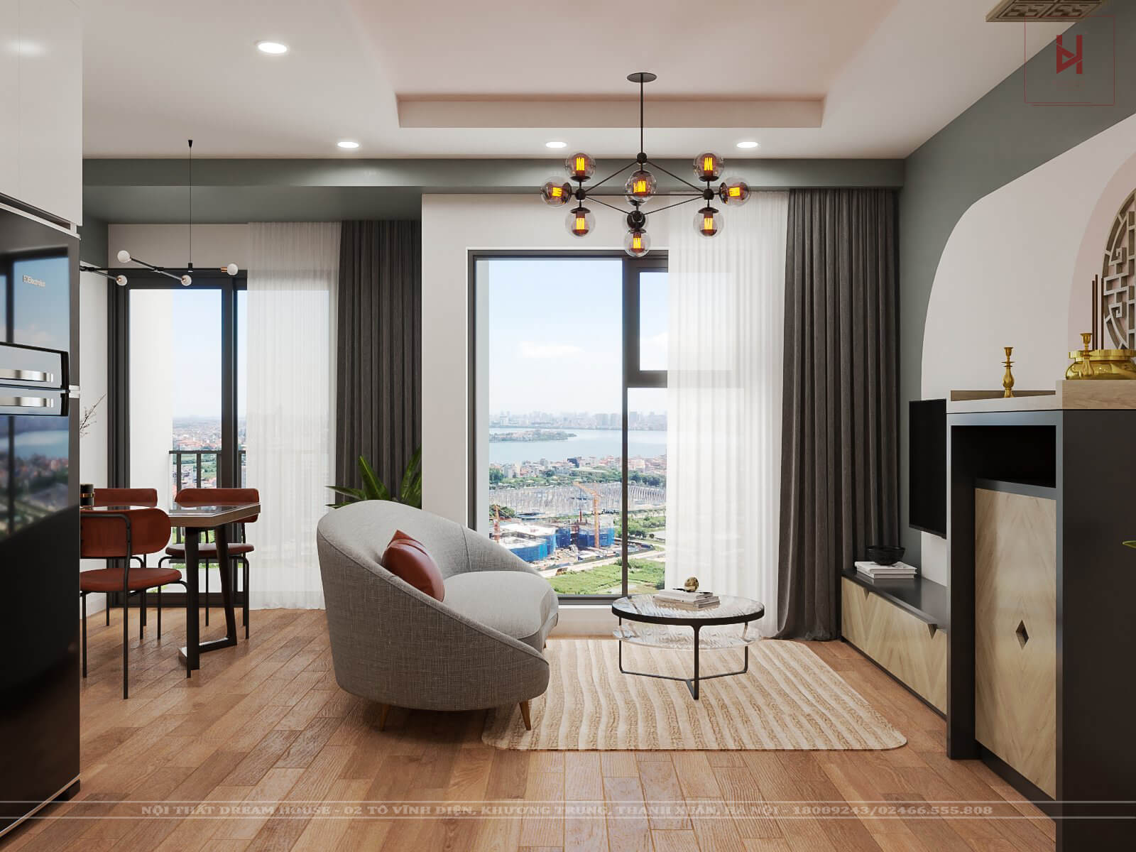 Thiết Kế Nội Thất Chung Cư PCCC1 Triều Khúc - Chị Thư